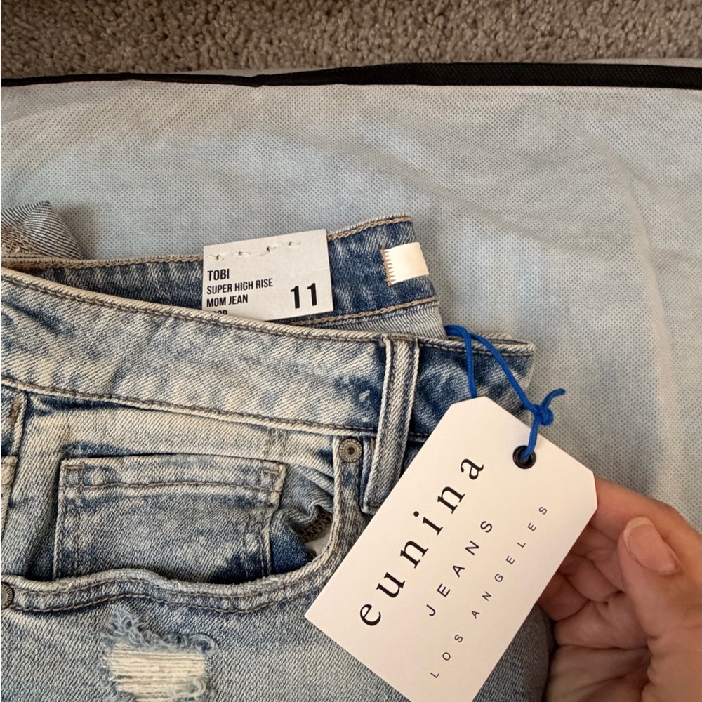 Eunina High-Rise Light Blue Jeans